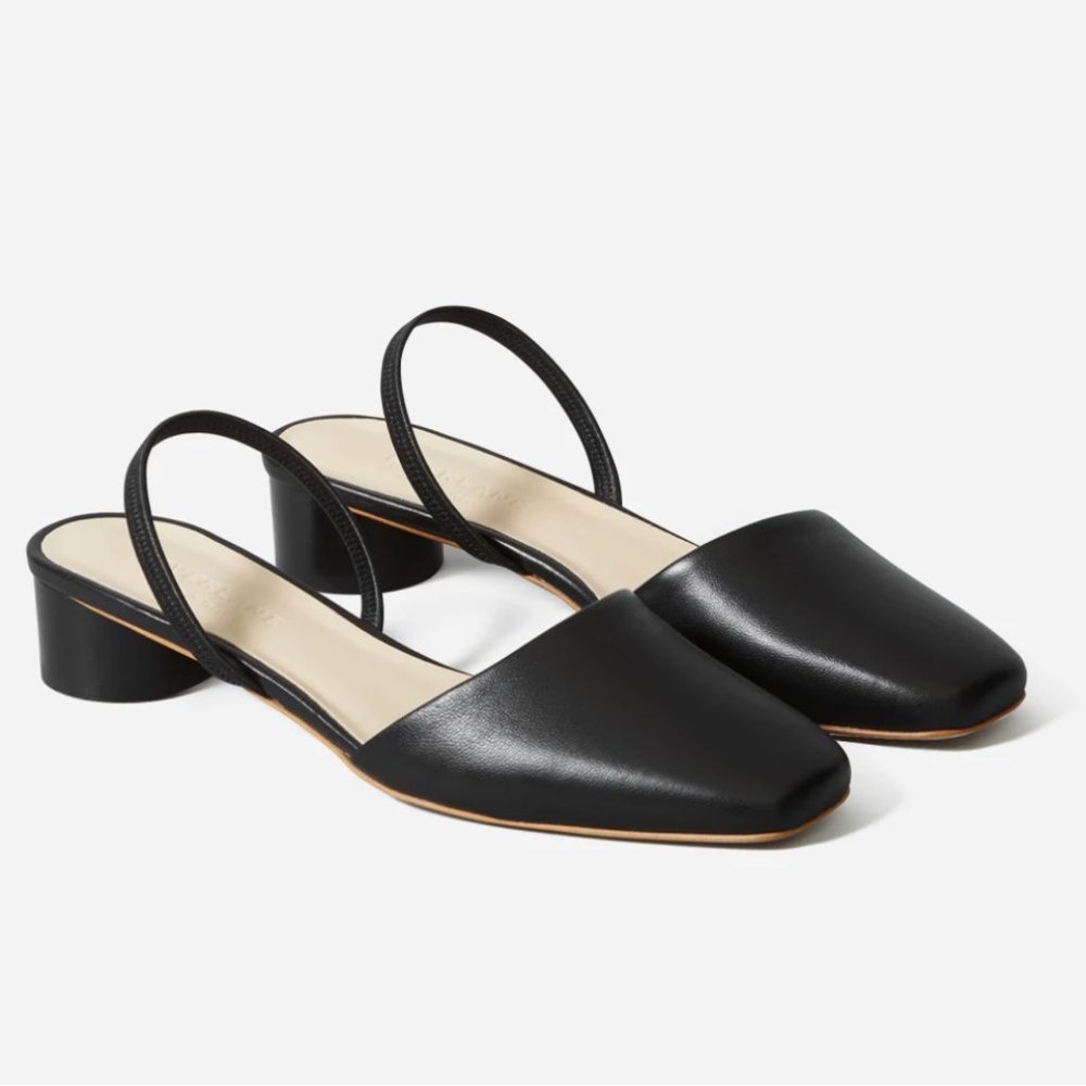 Everlane Tapered Square Toe Sling Back